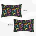 thumbnail image 2 of Goofa Colorful Lizards Pattern Pillow Case – Plush & Soft Cushion Cover, Hypoallergenic Throw Pillow Case for Comfortable Sleep with Envelope Closure-16"x24", 2 of 6