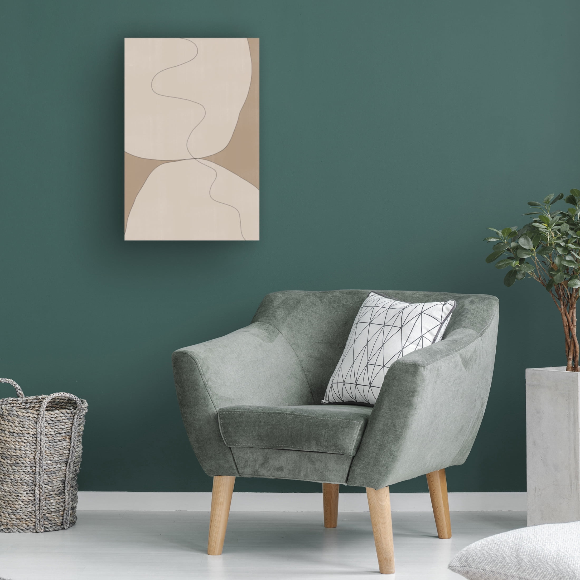 Trademark Fine Art THE MIUUS STUDIO Beige Stones Canvas Wall Art