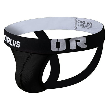 

Musuos Men s Sexy Thong Solid Color Mesh Sports Briefs Butt Flaunting Panties