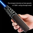 thumbnail image 3 of Brightfire Rechargeable Torch Lighter, Windproof Straight Torch Blue Flame Lighter, Jet Turbine Fire Lighter Torch Black, Torch Lighters Butane Refillable (1*Black), 3 of 7