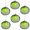 Green, variant on KOYPTL 6pcs Christmas Tree Ball Ornaments-Look Real Red & Green Apples Christmas Decorations, Not Easy to Fade & Reusable,Decorative Hanging Ornaments,Hanging Decorations Home Decor(Green)