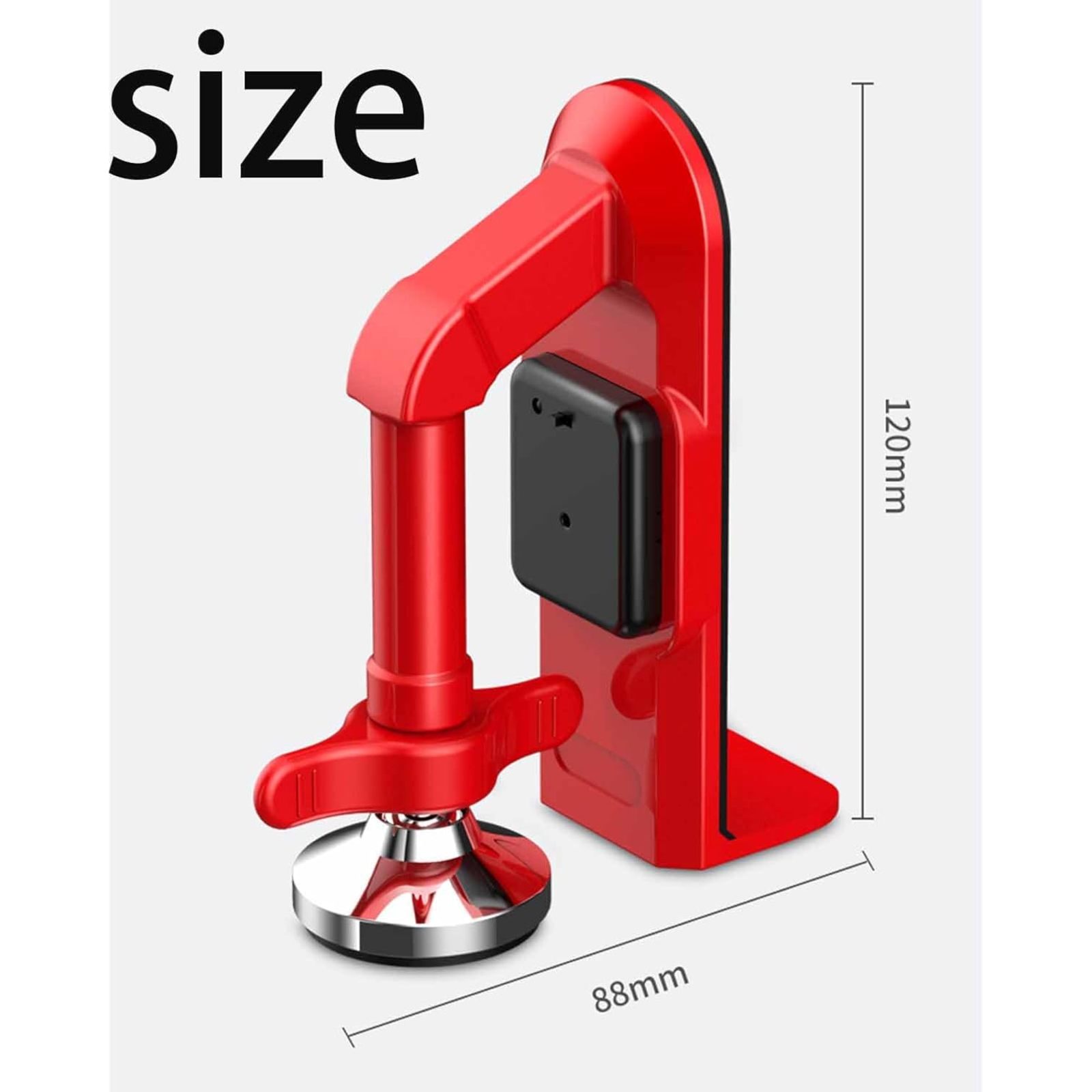 SQDWYGUO Portable Alarm Door Stopper, 2024 New Door Stop Alarm, Door Stoppers Security, Door Jammer Door Stopper, Safety Door Stopper Security for Travel Home Apartment House,Red,1pcs