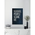 thumbnail image 3 of Normal People Scare Me Painting Print on Wrapped Canvas, 3 of 7