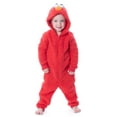 thumbnail image 4 of Sesame Street Toddler Elmo Sherpa Union Suit Costume Pajama For Boys Girls (3T), 4 of 4