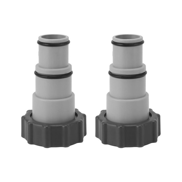 Adaptador de manguera de piscina de repuesto de 2 piezas, de 1,25 a 1,5 pulgadas, tipo A, para filtro de piscina.