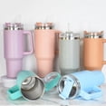 thumbnail image 1 of New 1200ML Insulated Cafe Tumbler Straw Stainless Steel Coffee Termos Cupacuum Flasks Portable Water Bottle 40oz Mug With HandleWhite1200ml He Qiyong unisex, 1 of 1