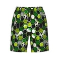thumbnail image 7 of Disketp Men's Swim Trunks Hawaiian Breathable Surf Beach Swimsuits Mesh Lining Beach Shorts with Pockets-Soccer1, 7 of 7