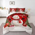 thumbnail image 3 of Homewish Funny Cartoon Snowman Full Size Comforter Sets, Kawaii Christmas Tree Bedding Comforter Set, Teens Kids Boys Girls Reversible Bedding Sets, Ultra Soft Bedroom Decor, 3pcs, 3 of 8