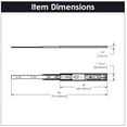 thumbnail image 5 of Hickory Hardware P1055-18-2C-5B 18 in. 81.03 mm Side Mount Drawer Slide, Cadmium - Pack of 5, 5 of 6
