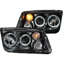 ANZO USA 121369 99-05 JETTA PROJECTOR HALO BLACK CLEAR W/CCFL HEADLIGHTS Fits select: 1999-2005 VOLKSWAGEN JETTA