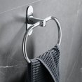thumbnail image 1 of Anillo de toalla autoadhesivo para baño, soporte de toalla de mano adhesivo de acero inoxidable, colgador de toalla de mano moderno sin perforaciones, 1 of 5
