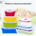 thumbnail image 4 of Guardoinrt Sealed Preservation Box Food Fresh And Secure With Silicone Lunch Container deep blue 1200ml 1Set, 4 of 6