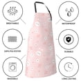 thumbnail image 5 of Pofeuu Cute Bunny Print Waterproof Apron with Pockets Adjustable Cooking Aprons Kitchen Bib for Baking Household Cleaning, 5 of 8