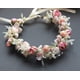 thumbnail image 3 of Corona floral corona novia flor diadema corona pelo guirnalda flor halo floral tocado boho con cinta boda fiesta rosa, 3 of 5