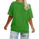 thumbnail image 3 of Xuyuer Womens Plus Size Summer Tops Oversized Short Sleeve Crew Neck Loose Fit Tee Top Flowy Casual Blouses XL-5XL Fashion School Teachers Clothes 2026 Spring Beach Vacation Trendy, 3 of 5