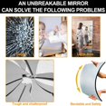thumbnail image 3 of POINTERTECK Full Length Mirror with Stand  Super Lightweight Glassless Home Full Floor Mirror  Oversized 0.04mm Nano-Film Gym Mirror  Black, 3 of 6