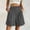 *Dark Gray, variant on Women’s Elastic High Waist Pleated Bermuda Shorts with Pockets,Casual Relaxed Fit Summer Shorts Green,Women's Plus M