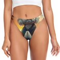 thumbnail image 1 of Fotbe Sunset Meditating Bichon Frise Tanga Sin Costuras para Mujer con Estampado – Panties Invisibles, Transpirables y Cómodos para Uso Diario-XX-Large, 1 of 6