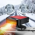 thumbnail image 4 of Car Heater, 12V 200W Portable Fast Heating Defroster Car Windshield Heater, Fast Heater Plug Into Car.,Red Black, 4 of 7