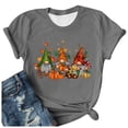 thumbnail image 4 of Angala Fall Halloween T-Shirt for Women Graphic Short Sleeve Crew Neck Top, Women Relaxed Fit Halloween Tee, 4 of 4
