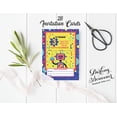 thumbnail image 3 of Darling Souvenir Yellow Birthday Invitation Card Printable Fill or Write In Blank Invites Party Supplies Pack Of 28 5 x 7 Inches, 3 of 5