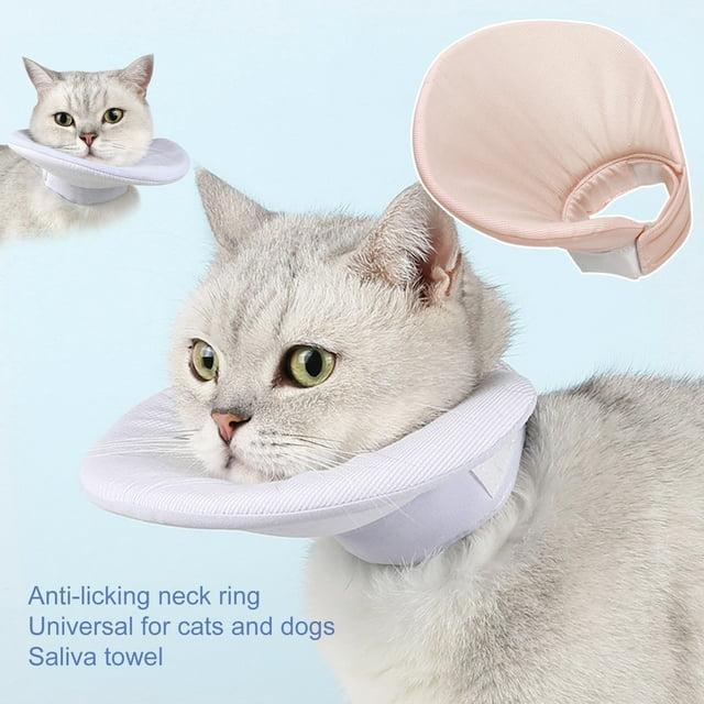 LiMimmuu Cat Neck Cone Pet Cone Multipurpose Cone Collar with Double Sided Use Comfortable After Surgery Aid Protective Wear