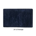 thumbnail image 4 of Better Trends 20" x 32" Bathroom Rugs Poly-Cotton Soft Water Absorbent Non Slip Bath Mat Machine Washable Rug (Navy) Alma Collection, 4 of 6