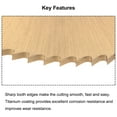 thumbnail image 4 of Unique Bargains 60mm Dia 16mm Arbor 0.8mm Thick 72 Tooth Titanium Coated Circular Saw Blade, 4 of 5
