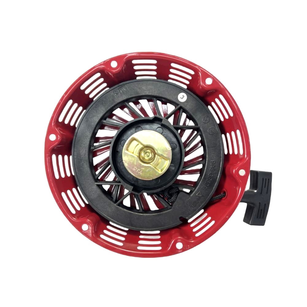 POWER PRODUCTS Recoil Starter with Handle & Bolts -- Compatible Replacement for PREDATOR Inverter Generators 9500-Watt Surge / 7600-Watt Running (SKU# 71365, 59188)