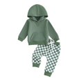 thumbnail image 5 of Zshosam Toddler Boy Outfits Fall Toddler Boy Clothes Infant Baby Boy Outfits Hoodie Jeans Pants Set Fall Winter Clothing Size 3T 4T,(Green 3-4 Years), 5 of 5