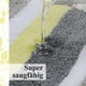 thumbnail image 3 of Alfombra de baño Antideslizante, Alfombra de baño de Microfibra Suave de Pelo Largo, Alfombra de baño Absorbente, Alfombra de baño Lavable, 50 x 80 cm, Negro/Gris, 3 of 7
