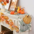 thumbnail image 3 of Fall Table Runner, Eucalyptus Pumpkin Fall Runner for Table Runner Seasonal Autumn Thanksgiving Thanksgiving Home Party Decor Dining Table Decorations 13x108 Inch, 3 of 6