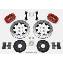 Wilwood Forged Dynalite Front Hat Kit 12.19in Red 02-06 Acura RSX-5 Lug main image 1