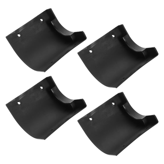 Luxshiny Ice Hockey Table Edge Cover, Black, Strong Plastic, Complete Coverage, Quick Fit, 4Pcs