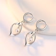 thumbnail image 1 of Pendientes para mujer, regalos para mujer, pendientes de corazón giratorio con perlas, pendientes largos para mujer, pendientes de perlas de moda con torsión, pendientes para mujer, 1 of 5
