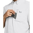 thumbnail image 3 of Men's Under Armour Drift Tide 2.0 Fitted Performance Button-Down Shirt Color: Halo Gray Size: XXL, 3 of 5