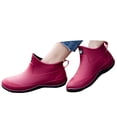 thumbnail image 3 of Chaussures de Pluie Élégantes pour Femmes Chaussures de Pluie pour Femmes Couverture de Chaussures de Pluie pour Femmes -On Version Coréenne Chaussures de Pluie Solides Mignonnes pour Femmes pour Automne Mode Tube Court Lacets pour Femmes Pluie, 3 of 5