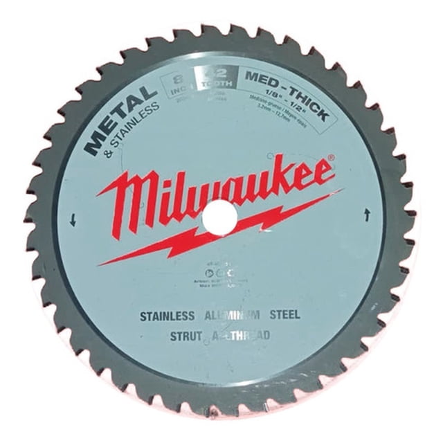 Disco Parasierra Circular Corte Metal 8 Milwaukee 48404515 Milwaukee 48404515