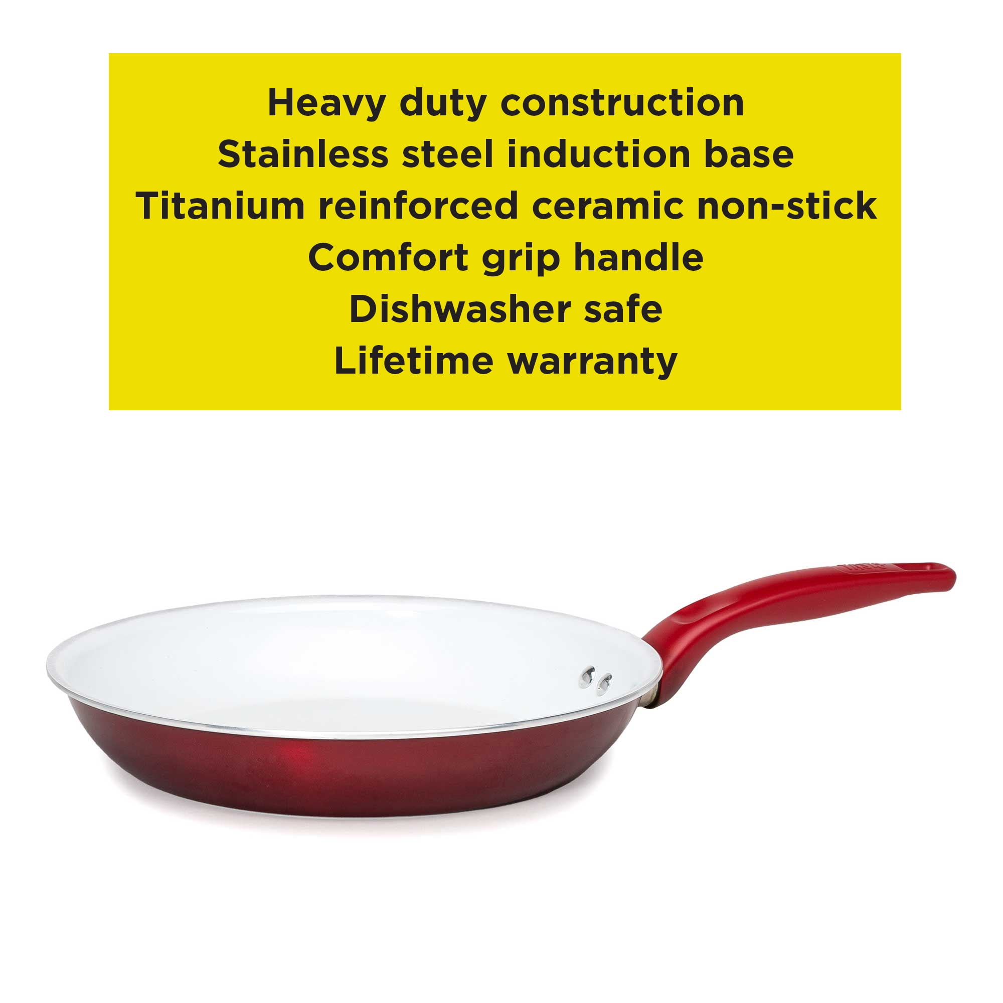 Heavy Cover Titanium Frying Pan