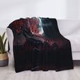 thumbnail image 4 of Throw Blanket for Couch, Moon Starry Sky Red Tree Super Soft Fuzzy Comfy Warm Throw Blanket, Cuteness Lightweight Cozy Plush Flannel Blanket & Throws for Sofa and Bed All Season, 4 of 5