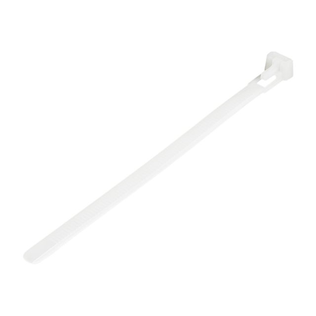 StarTech.com (pack 35mm(1-3/8") 22kg (50lb) 7mm (1/4") 15cm (6") Nylon Pack C100) Ravates de Câble Réutilisables, de Large, Diamètre du Pack. Résistance à la Traction, Cravates en Amovibles, Intérieur/Extérieur, 94V-2/UL Listed, 100 Blanc - Nylon 66 Plastique - TAA (CBMZTRB6) - Cravate - 5.9 in - Blanche - Conforme TAA