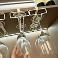 thumbnail image 3 of No Drilling Metal Wine Glass Holder - Stemware Rack for Under Cabinet Storage Kitchen Organization Kitchen/Bar Storage Supplies, 3 of 7