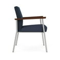 thumbnail image 2 of Mystic Reception Waiting Room Guest Chair / Silver Steel / Blue / Blue, 2 of 5