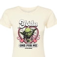 thumbnail image 3 of Star Wars - Valentine Yoda One For Me - Juniors Fitted Graphic T-Shirt, 3 of 5