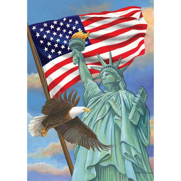 Briarwood Lane Garden Flag 12x18 For Outdoor Symbols of Freedom Patriotic Garden Flag Flags For Outside