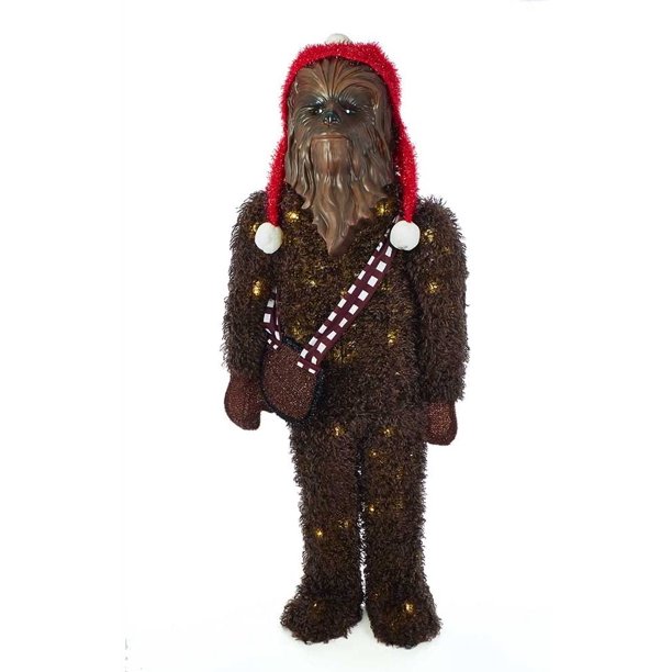 Kurt Adler 36Inch Star Wars Chewbacca Tinsel Lawn Décor