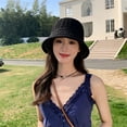 thumbnail image 2 of QASIEATN Womens Comfortable Bucket Hats Women's Crochet Bucket Hat Lightweight Packable Sun Hat for Outdoor Travel Hiking Fall Fashion Accessories, 2 of 3