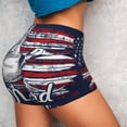 thumbnail image 4 of Rateoe Mallard Duck With American Flag Printed Power Workout Shorts for Women Tummy Control Squat Proof Ribbed Thick Seamless Scrunch Active Short-XX-Large, 4 of 8