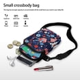 thumbnail image 7 of HELLHERO Adjustable Crossbody Bag Polyester Adjustable Strap Retro Patchwork-Style Christmas Theme for Travel Daily Use Adults, 7 of 7
