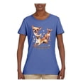 thumbnail image 2 of Wild Bobby, If It's Not a Chihuahua It's Just a Dog Gift, Women Graphic Tee, Light Blue, X-Large, 2 of 4